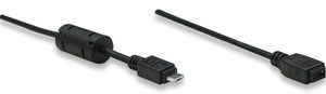 Manhattan 1.8m Micro USB AM to Micro USB Female Cable