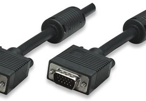 Manhattan Black 7.5m  SVGA Monitor Cable