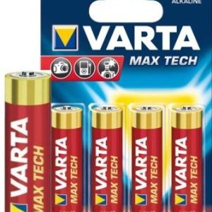 Varta Max Tech 4x AA Size Alkaline Batteries