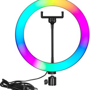 Nesty 10 Inch  Multipurpose USB Powered Selfie RGB LED Ring