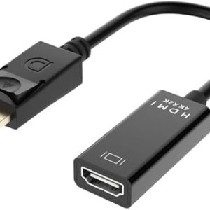 UniQue 30cm Male DisplayPort To 4K Female HDTV Cable
