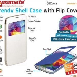 Promate Fenes S5 Bookcover with window Colour:White