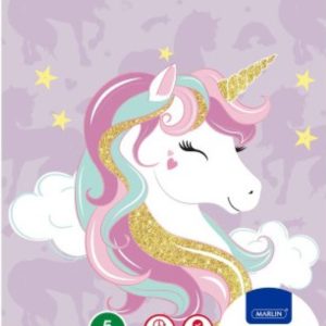Marlin A4 Unicorn Precut Book Covers 5 Pack