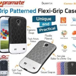 Promate Grey Cameo Drip Patterned Flexi-Grip Snap Case