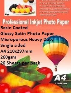 EBox Resin Coated Glossy Satin Photo Paper
