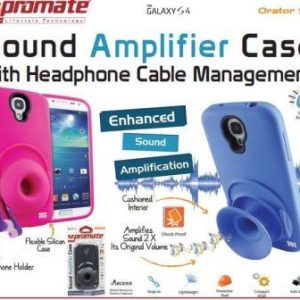 Promate Orator S4 Sound Amplifier Case Samsung Galaxy S4 Black