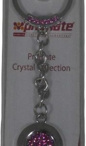 Promate Crystal Keyring Silver And Pink