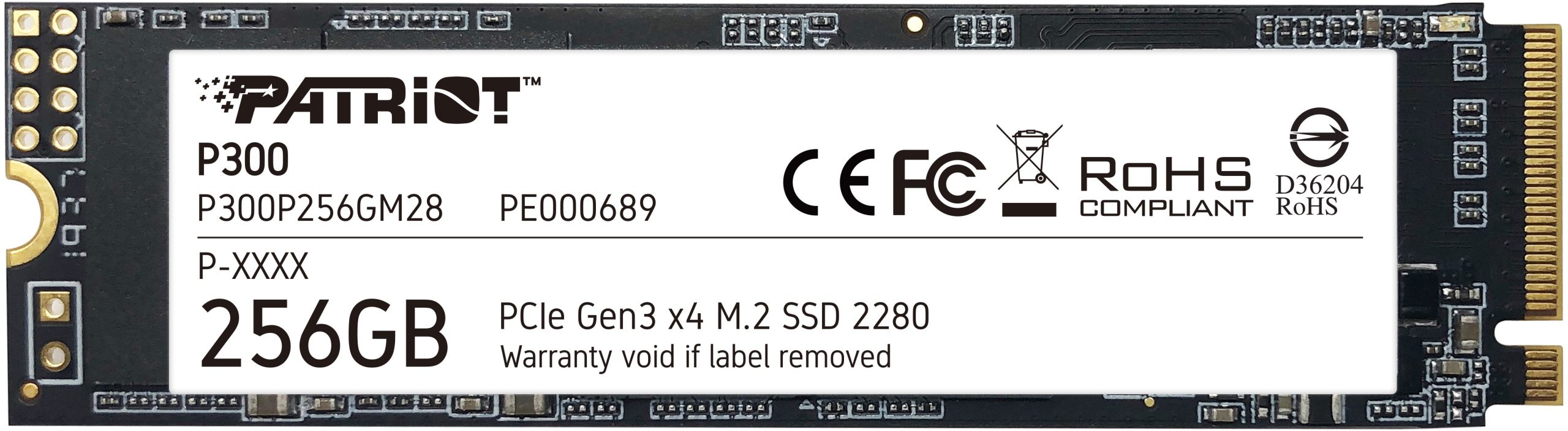 Patriot P300 M.2 PCIe Gen 3 x4 256GB SSD