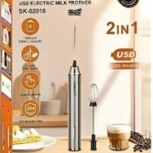 Sokany 2 IN 1 USB Rechargeable Milk Frother & Egg Beater