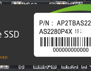 Apacer AS2280P4X M.2 PCIe 512GB SSD