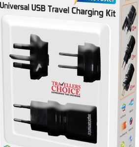 Promate White Traverse Multiregional Travel USB Charger
