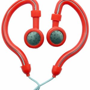 Geeko Hook On Stereo Earphones Red