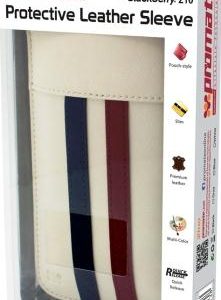 Promate White Zino BlackBerry Z10 Protective Leather Sleeve