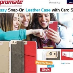 Promate Slit-i6P Classy Snap-On leather