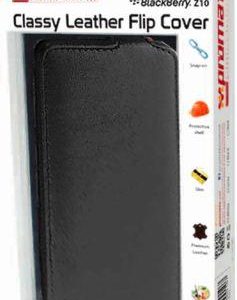 Promate Black Zemi BlackBerry Z10 Classy Leather Flip Cover
