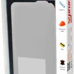 Promate White  Zemi BlackBerry Z10 Classy Leather Flip Cover